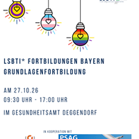 LSBTI* Grundlagen Schulung sowie Praxisreflexion 27.10. und 28.10.